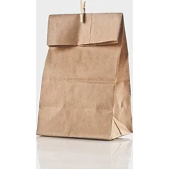 Jednorázové nádobí Sáček papírový hnědý s obdélníkovým dnem 22x11x36cm/250ks