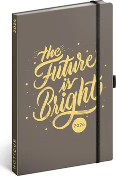 Diář Notique Diář 13 x 21 cm týdenní 2024 Future Is Bright