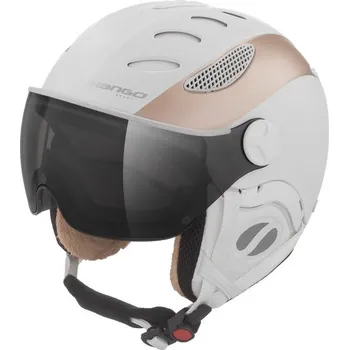 Mango – dámská lyžařská přilba CUSNA VIP, bílá/prosecco mat Velikost: 60-62 cm