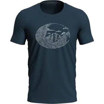 Pánské tričko Bontis Tričko MOUNTAINS - Tmavě modrá | XL