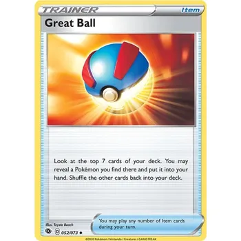 Karetní hra Great Ball 052/073 - Champion´s Path Typ karty: Reverse Holo