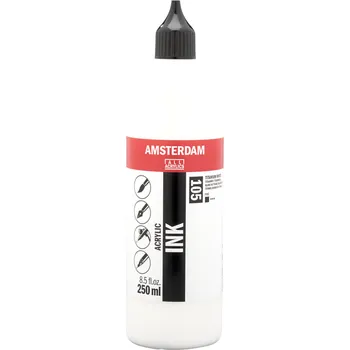 Akrylový inkoust Amsterdam - 105 Titanium White Objem: 250 ml
