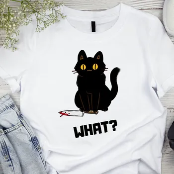 Dámské tričko Dámské tričko - Kočka v podezření Velikost: L