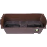Samozavlažovací truhlík Flora hnědý 50 cm