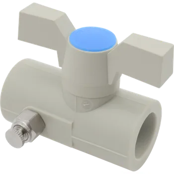 Ventil FV - Plast PPR ventil 25 kulový přímý s vypouštěním a s motýlkem