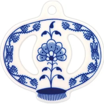 Talíř Vánoční ozdoba - jablko CIBULÁK, modrá, Český porcelán ▪ Kč 472 ️ - Luxurytable.cz Český porcelán