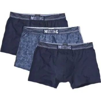 Pánské boxerky Mustang 4156-1003 Retro A'3 námořnictvo-print-navy M