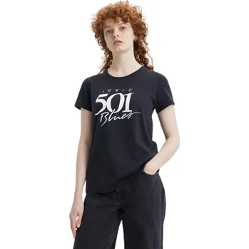 Pánské tričko Levis Triko s krátkým rukávem THE PERFECT TEE 501 BLUES TEE Černá XS