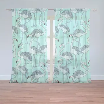 Záclona Záclony Plameňáci: 2 ks - 150x250 cm - Sablio