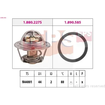 Automobilové těsnění Termostat, chladivo EPS 1.880.366