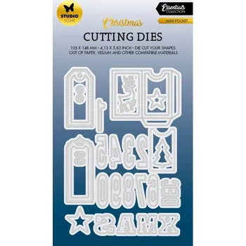 Studio Light Vyřezávací šablony Studio Light, 29 ks - Adventní kapsičky