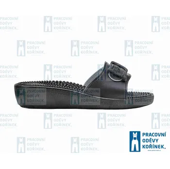 Pánské sandále Obuv FUSSBETT pantofel masážní jednopáskový černá - 42