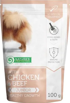 Krmivo pro psa Nature's Protection Junior Dog Mini kapsička Chicken and Beef 100 g