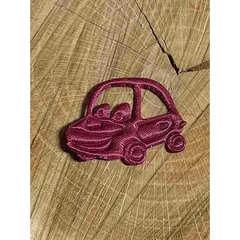 Nášivka Aplikace saténová auto barva bordó