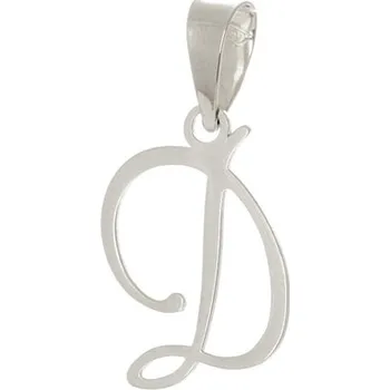 Přívěsek Přívěšek z bílého zlata písmeno D ZZ0926DBF + dárek zdarma
