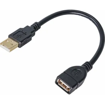 Kabel Akyga kabel USB A-A 15cm /černá