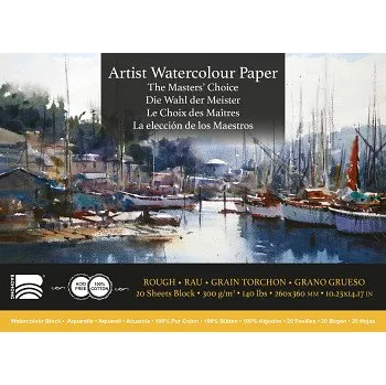 Blok Akvarelový blok Baohong 26x36cm rough 300g (Akvarelový blok Baohong 26x36cm rough 300g)