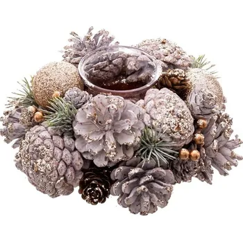 Svícen Plastovo-skleněný svícen – Casa Selección ID_1567596