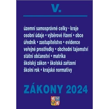 Zákony V 2024 – Veřejná správa, Školství Kniha