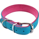 BF Kožený obojek JACKY tyrkysový Velikost: 35 až 44 cm / 35 mm