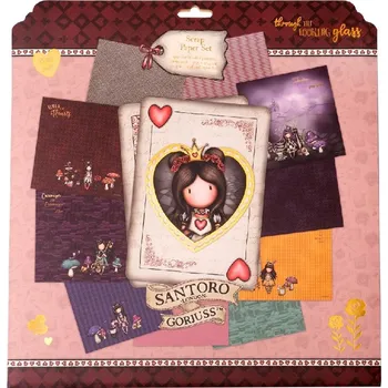 Studio Light Scrapbooková sada Studio Light "Gorjuss", 30,5x30,5 cm, 10 l. - Za zrcadlem