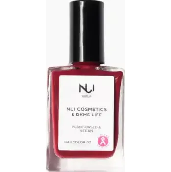Lak na nehty Nui cosmetics přírodní lak na nehty 03 Dark red violet 14 ml