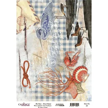Umělecký papír Cadence Rýžový papír Cadence, A3 - Mořští živočichové