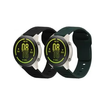 Příslušenství k chytrým hodinkám 2x Náramek pro Xiaomi Mi Watch Color Sport / S1 Active - zelená, černá