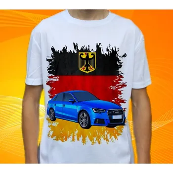 Pánské tričko tričko Audi S3 3XL (tričko s autem , auto moto , veterán , sportovní , závodní a retro auta)