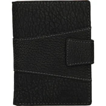 Peněženka Pánská kožená peněženka LAGEN V 99 W Černá