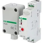 F&F Spínač soumrakový FiF AZ-112 PLUS, 2-1000lux, 16A, 230V, s ext. čidlem, IP65, šedý, na DIN