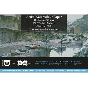 Blok Akvarelový blok Baohong 12,5x18cm cold pressed 300g (Akvarelový blok Baohong 12,5x18cm cold pressed 300g)