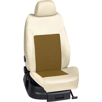 Potah sedadla Autopotahy Volkswagen TOURAN / od r.2015->, 7 Míst 5 dveří, Comfort Line, KOŽENKA > OR 0117 (OR 0117 / Béžový koženkový bok)