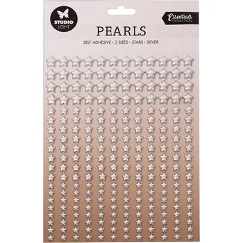 Studio Light Samolepicí hvězdičky Studio Light, 240 ks - stříbrné