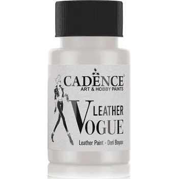 Výtvarná barva Cadence Metalická barva na kůži Cadence Leather Vogue, 50 ml - pearl, perleťová