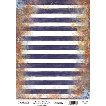 Umělecký papír Cadence Rýžový papír Cadence, A4 - Vintage námořní proužky
