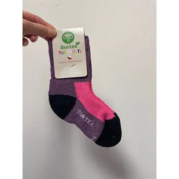 Pánské ponožky Merino ponožky 70% ovčí vlny (volný lem pro děti) - fialovo-růžová, Surtex Varianty: 24/26