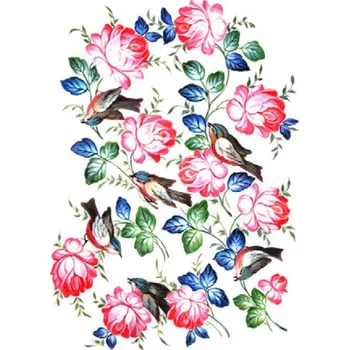 Umělecký papír Cadence Rýžový papír Cadence, A4 - Ptáčci a růže