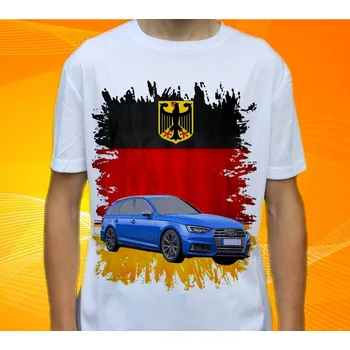 Pánské tričko tričko Audi S4 Avant 116 (tričko s autem , auto moto , veterán , sportovní , závodní a retro auta)