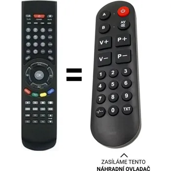 Dálkový ovladač Opticum HD X405P. X406P náhradní dálkový ovladač pro seniory.