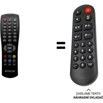 Dálkový ovladač FTE MAX T90 náhradní dálkový ovladač pro seniory.