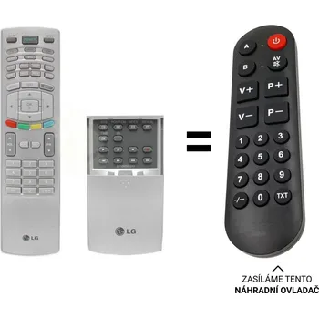 LG 6710V00151Y = AKB73575302 náhradní dálkový ovladač pro seniory