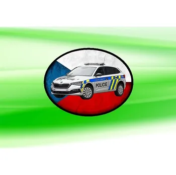 Nášivka nášivka POLICIE scala Ovál (nášivky policejní auta)