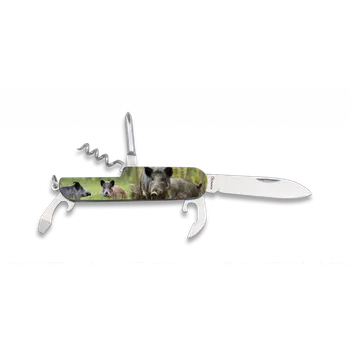 Pracovní nůž Kapesní zavírací nůž multifunkční Divočák 3D Albainox 11128