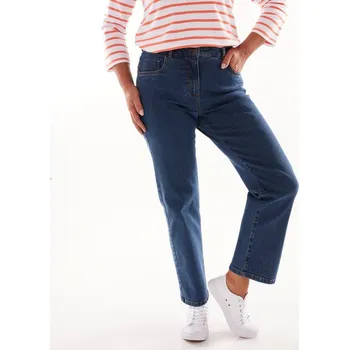 Dámské džíny Rovné džíny s 5 kapsami modrá 38