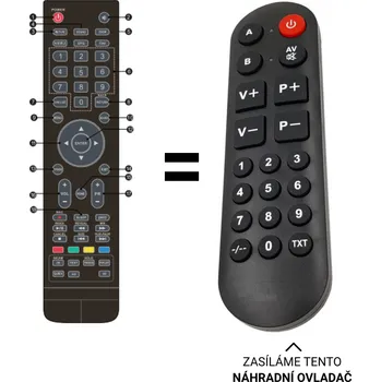 Supra STV-LC24T660WL náhradní dálkový ovladač pro seniory