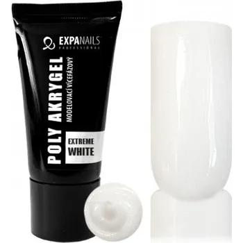 Expa Nails Poly Akrygel v tubě Extreme White 15g