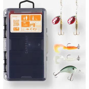 Pouzdro na rybářské vybavení CAPERLAN Krabička na nástrahy UFish Box XS