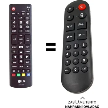 LG AKB74475490 náhradní dálkový ovladač pro seniory