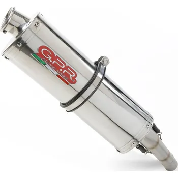 Výfuk pro motocykl Slip-on exhaust GPR TRIOVAL BMW.39.TRI Polished Stainless Steel including removable db killer and link pipe